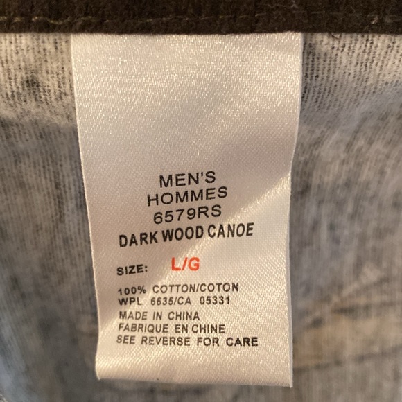 WOOLRICH Men’s Brown Wildlife Chamois Shirt Size Large ( 117 A) - Picture 5 of 5